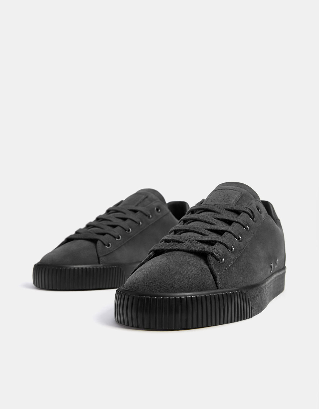 Men’s monochrome fabric sneakers